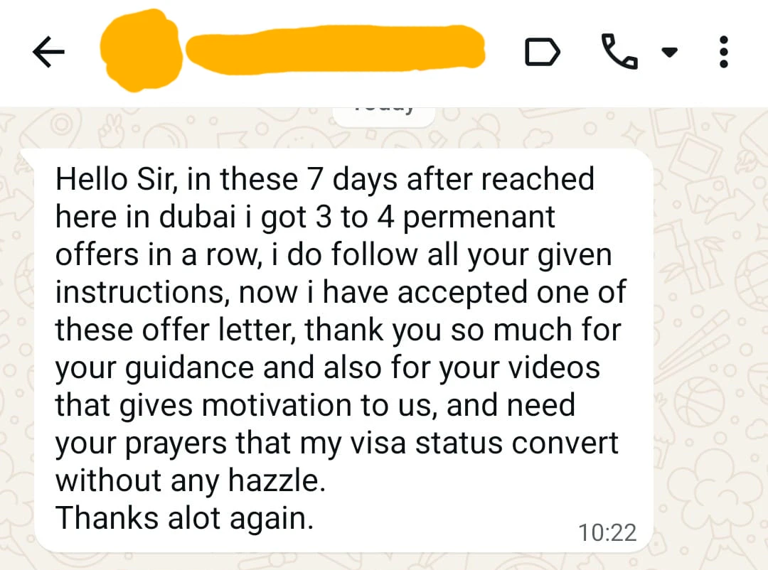 WhatsApp feedback screenshot 11 shared with Nabeel Asim