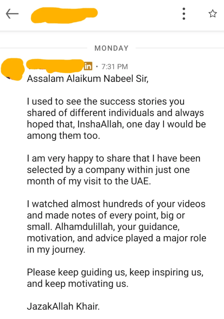 WhatsApp feedback screenshot 12 shared with Nabeel Asim