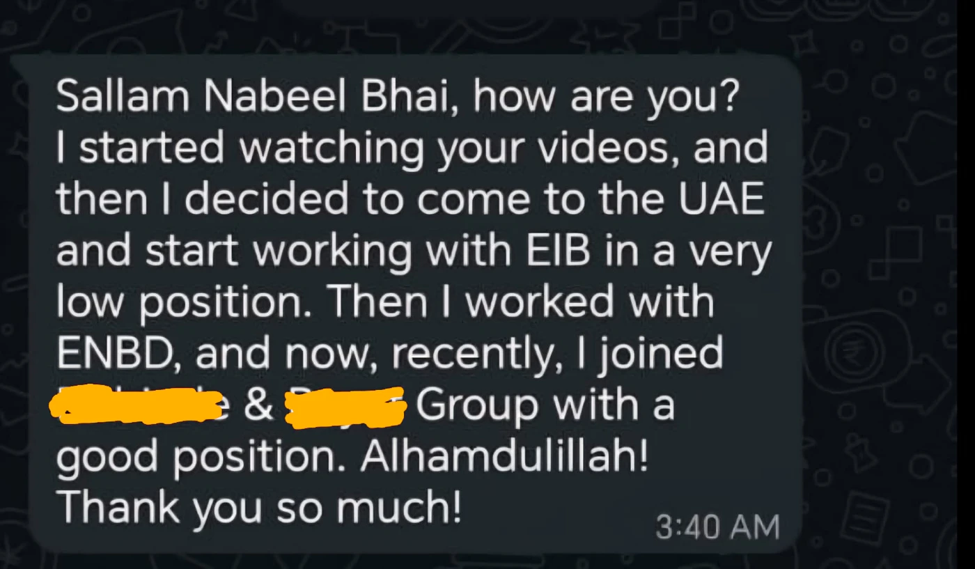 WhatsApp feedback screenshot 16 shared with Nabeel Asim